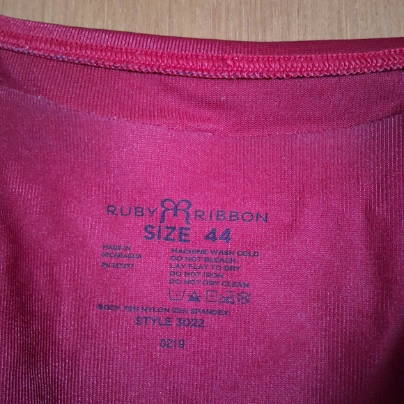 Ruby Ribbon Original Cami Red Size 44 - Picture 4 of 4
